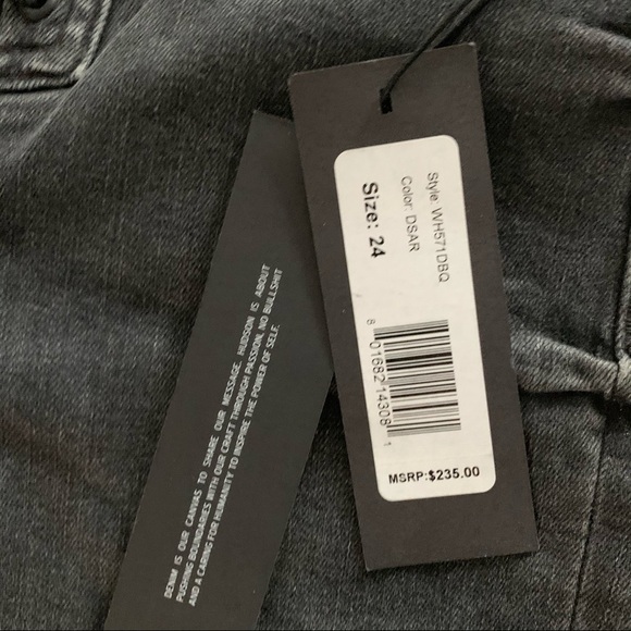 NEW Hudson Bullocks High Waist Lace Up Flare Jeans Size 23 Size 24 - Picture 8 of 13